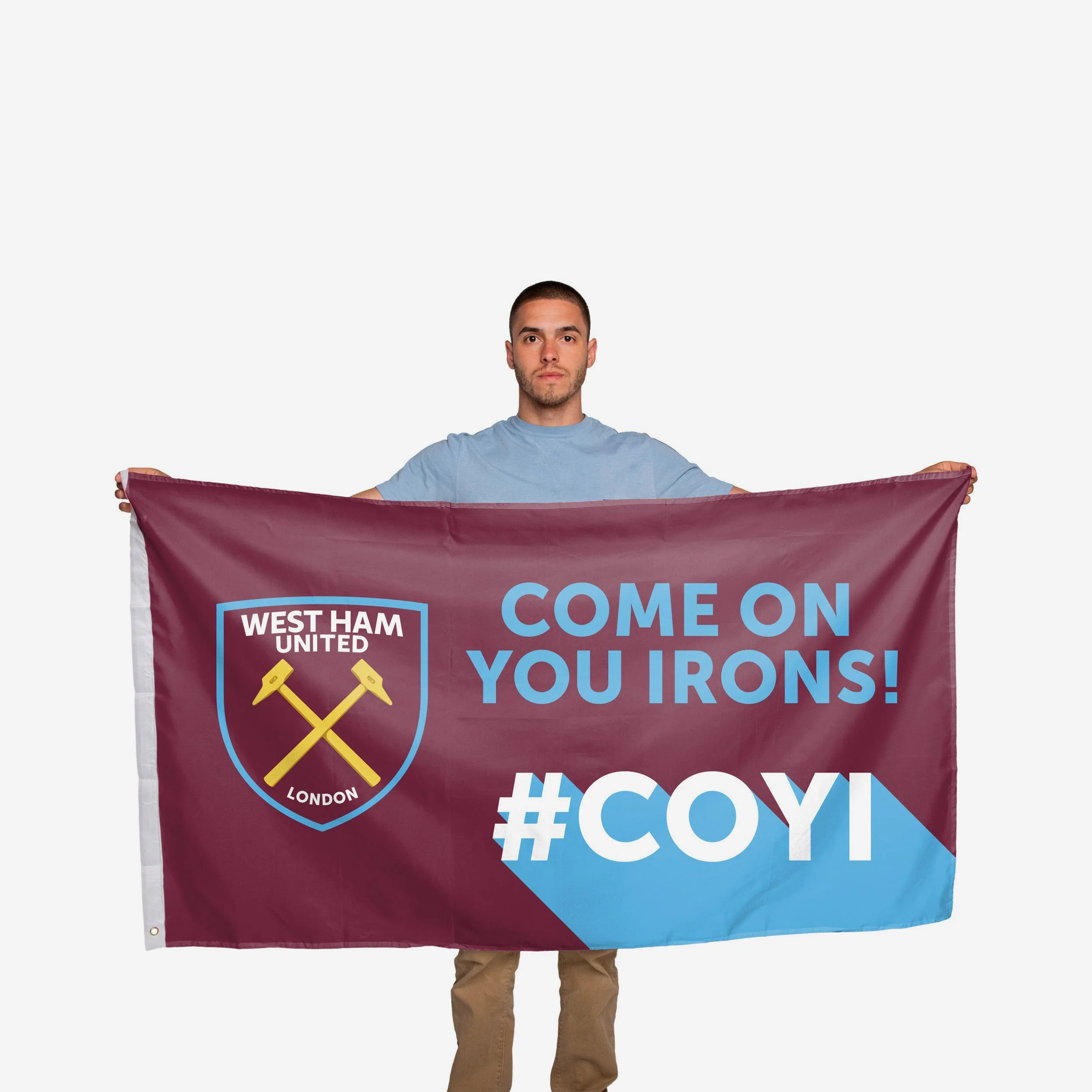 West Ham United FC Motivational Slogan Flag - Image 2