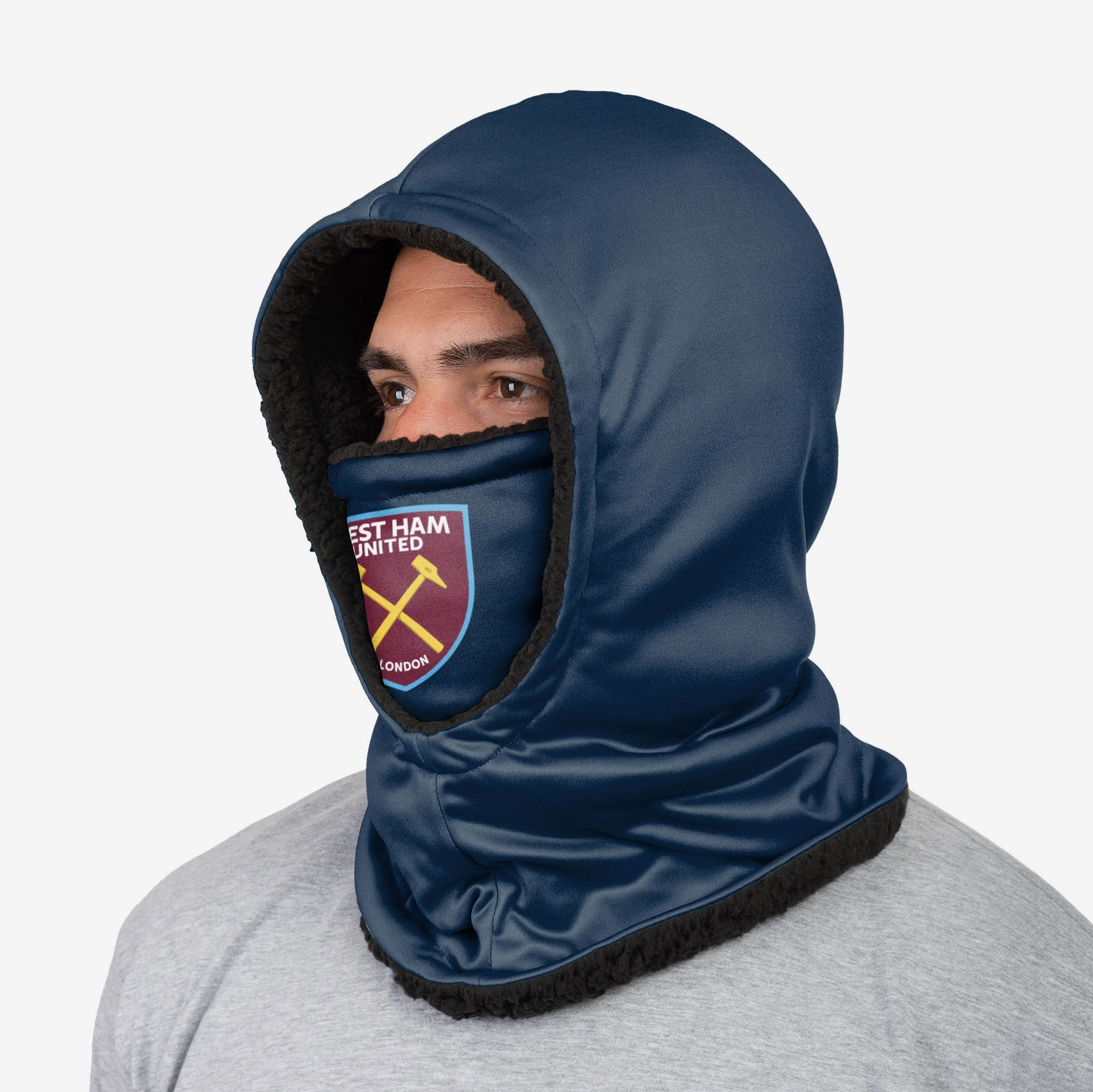 West Ham United FC Navy Hooded Snood - Image 2