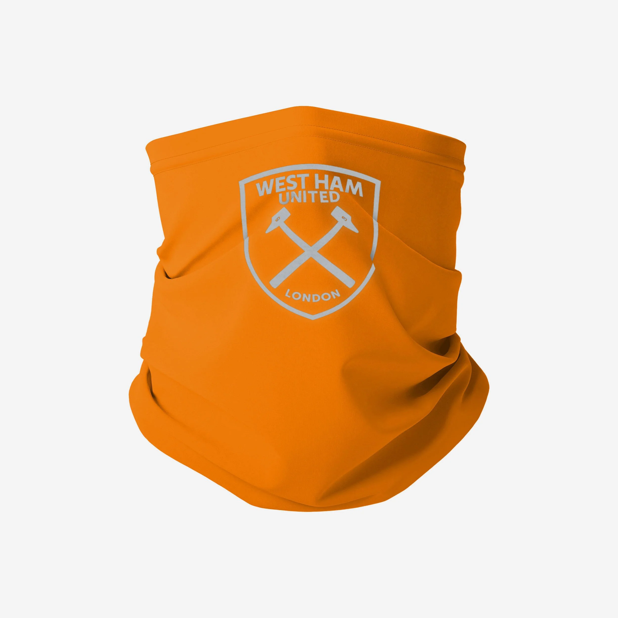 West Ham United FC Orange Neon Reflective Snood Scarf
