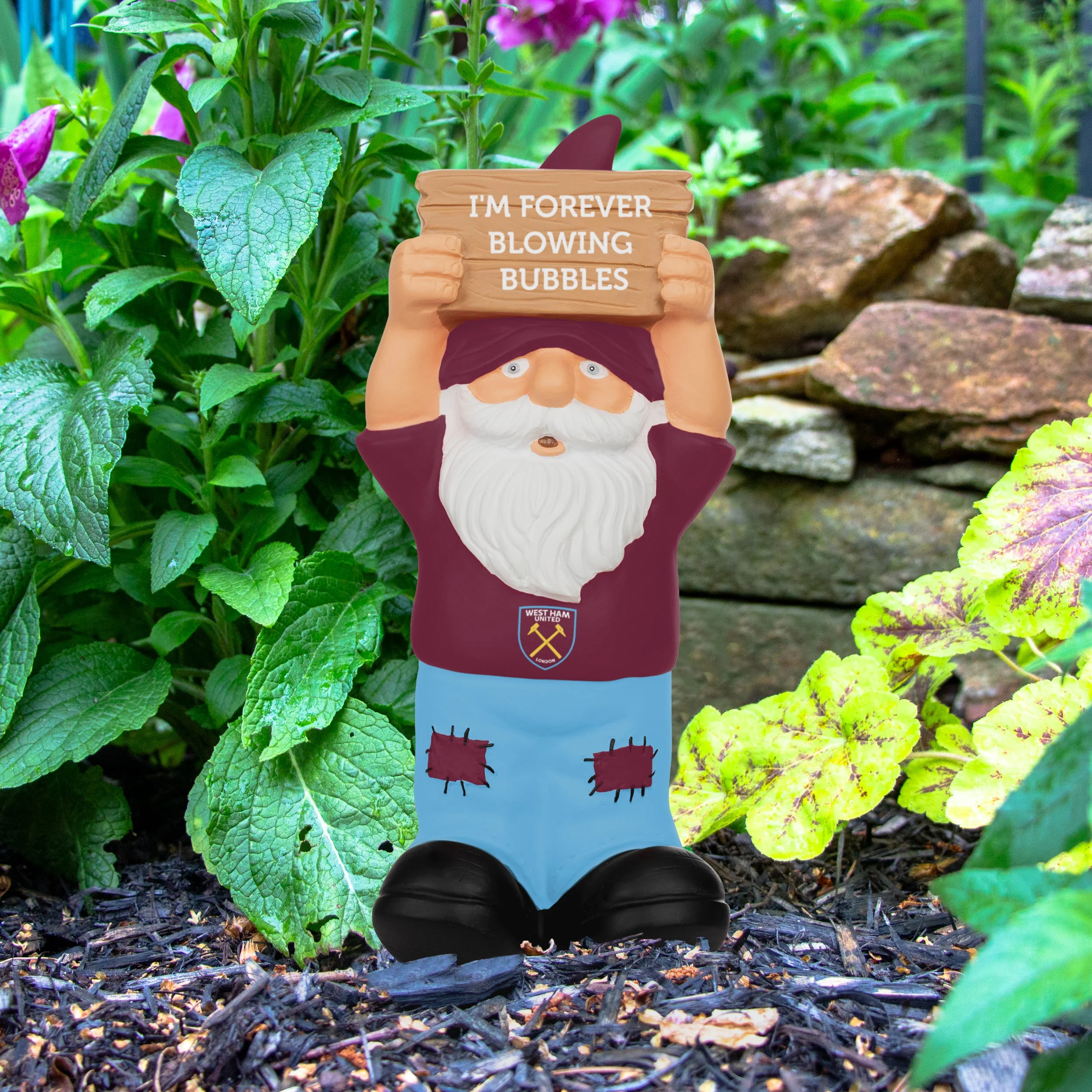 West Ham United FC Slogan Sign Gnome - Image 4