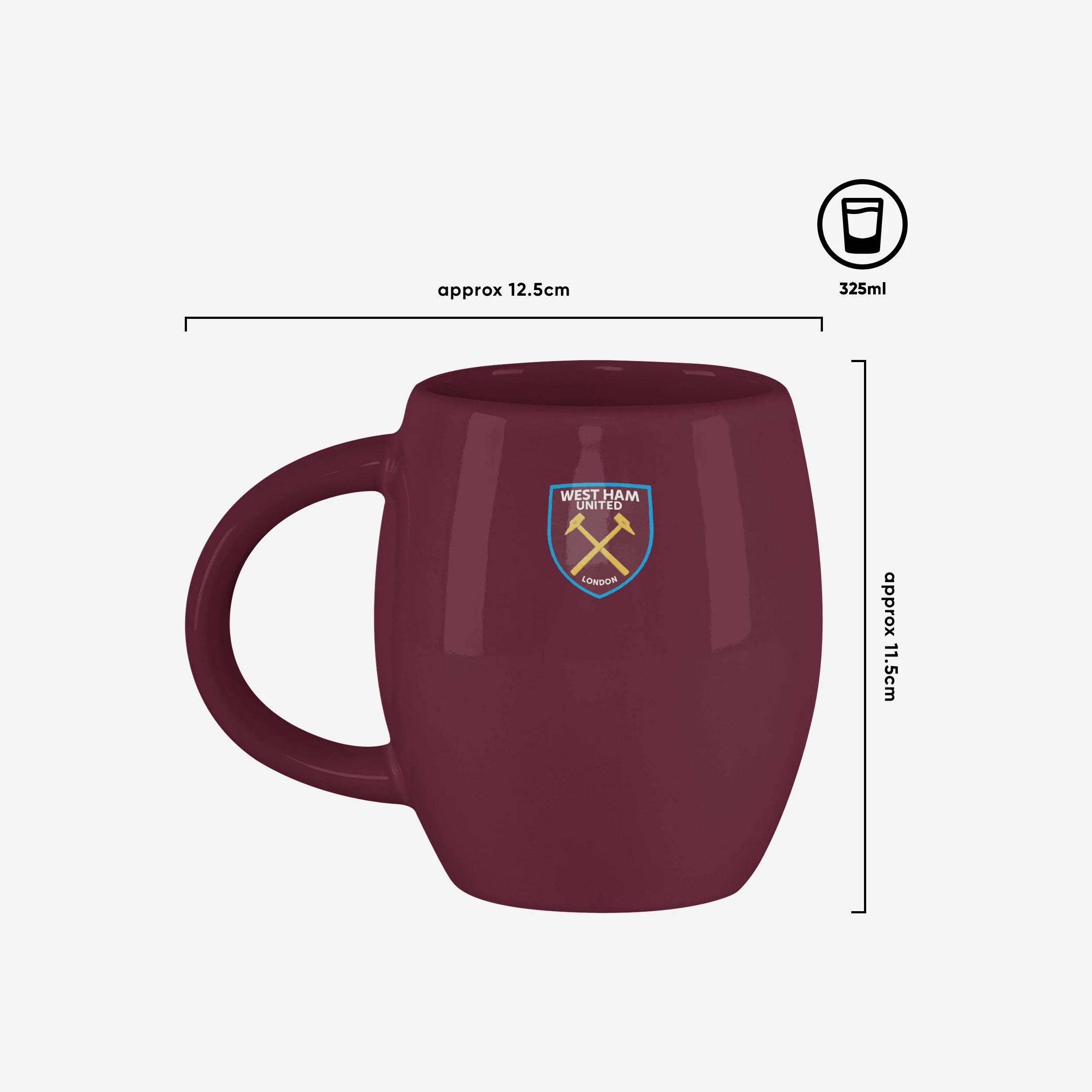 West Ham United FC Tea Tub Mug - Image 3