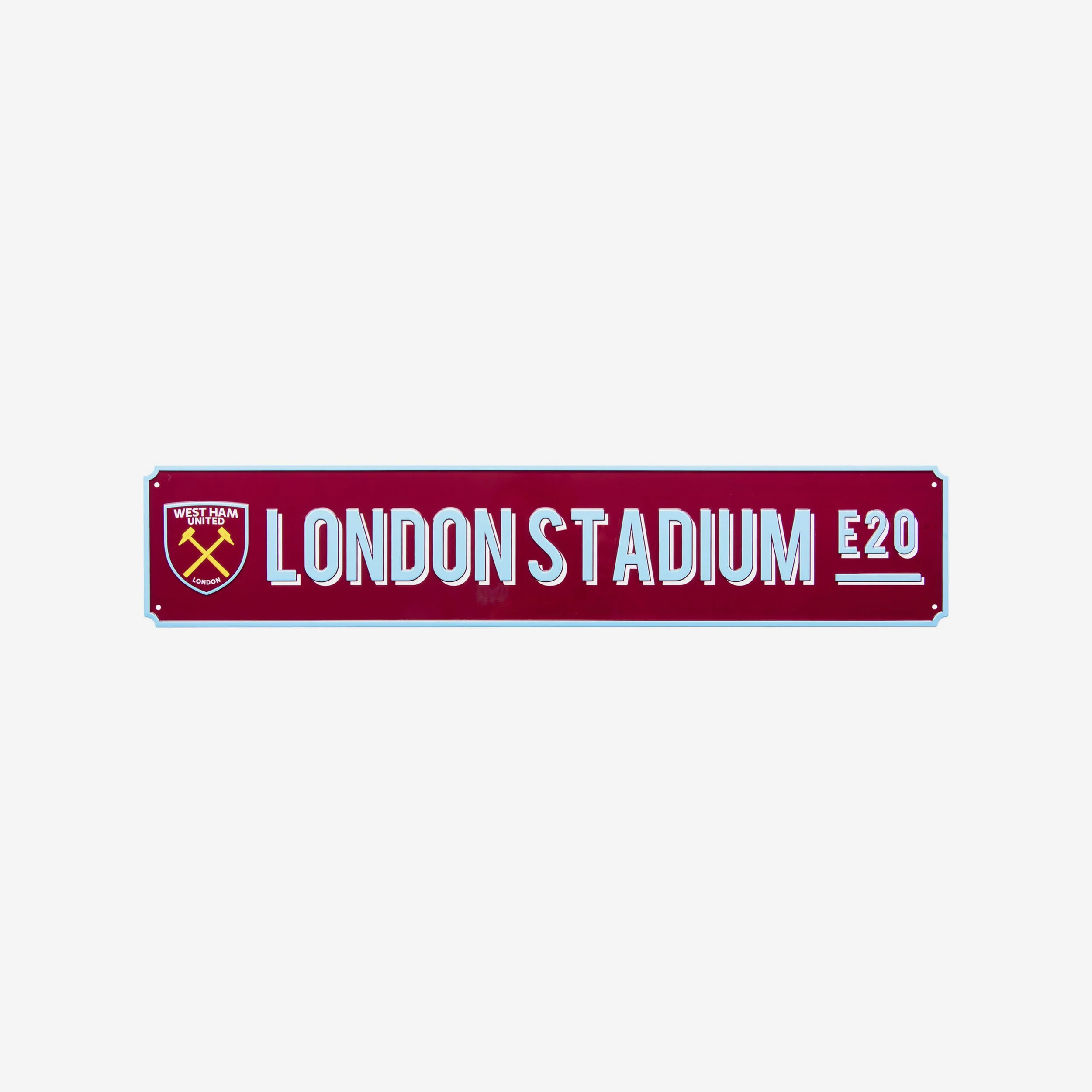 West Ham United FC Vintage Street Sign