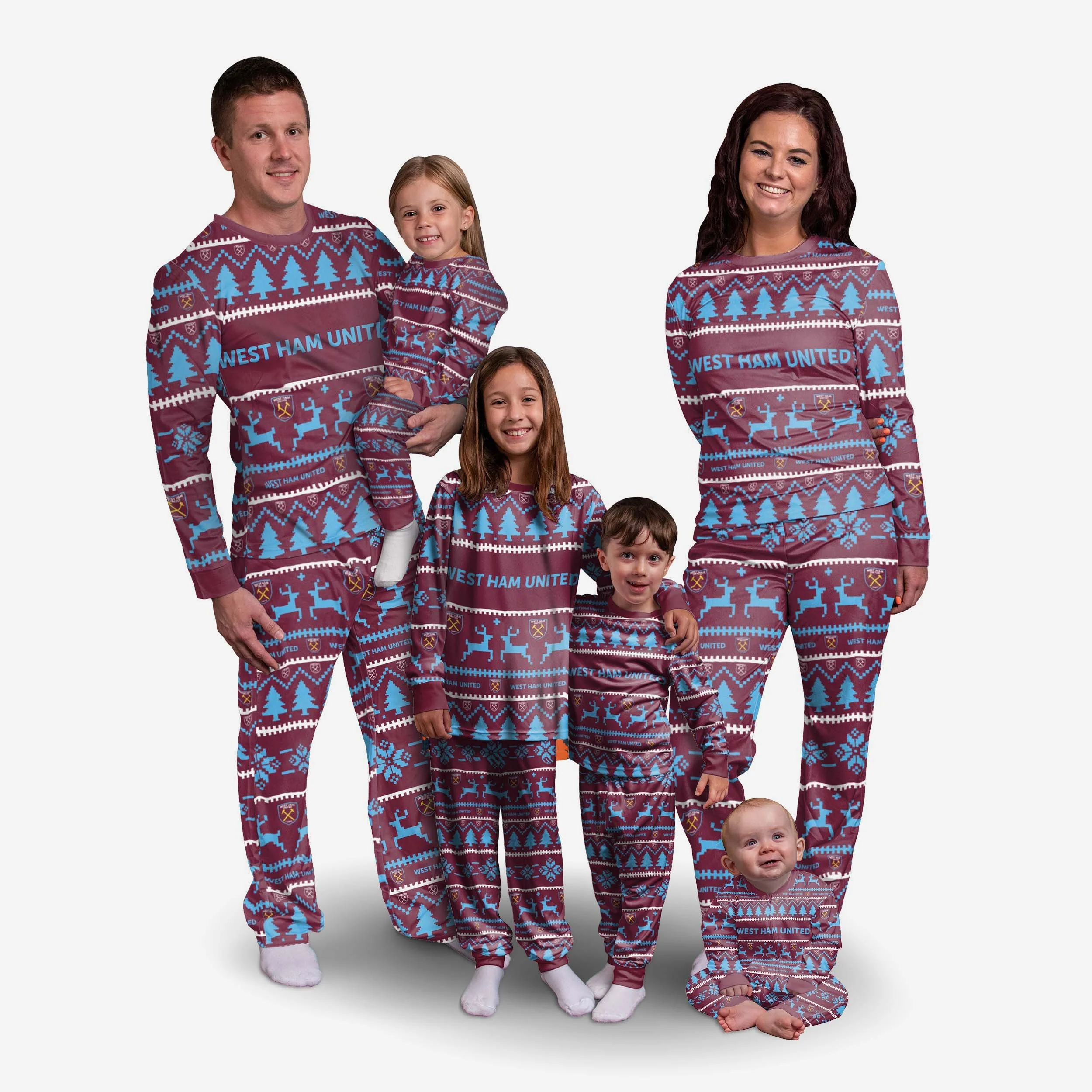 West Ham United FC Womens Family Holiday Pyjamas - Image 3