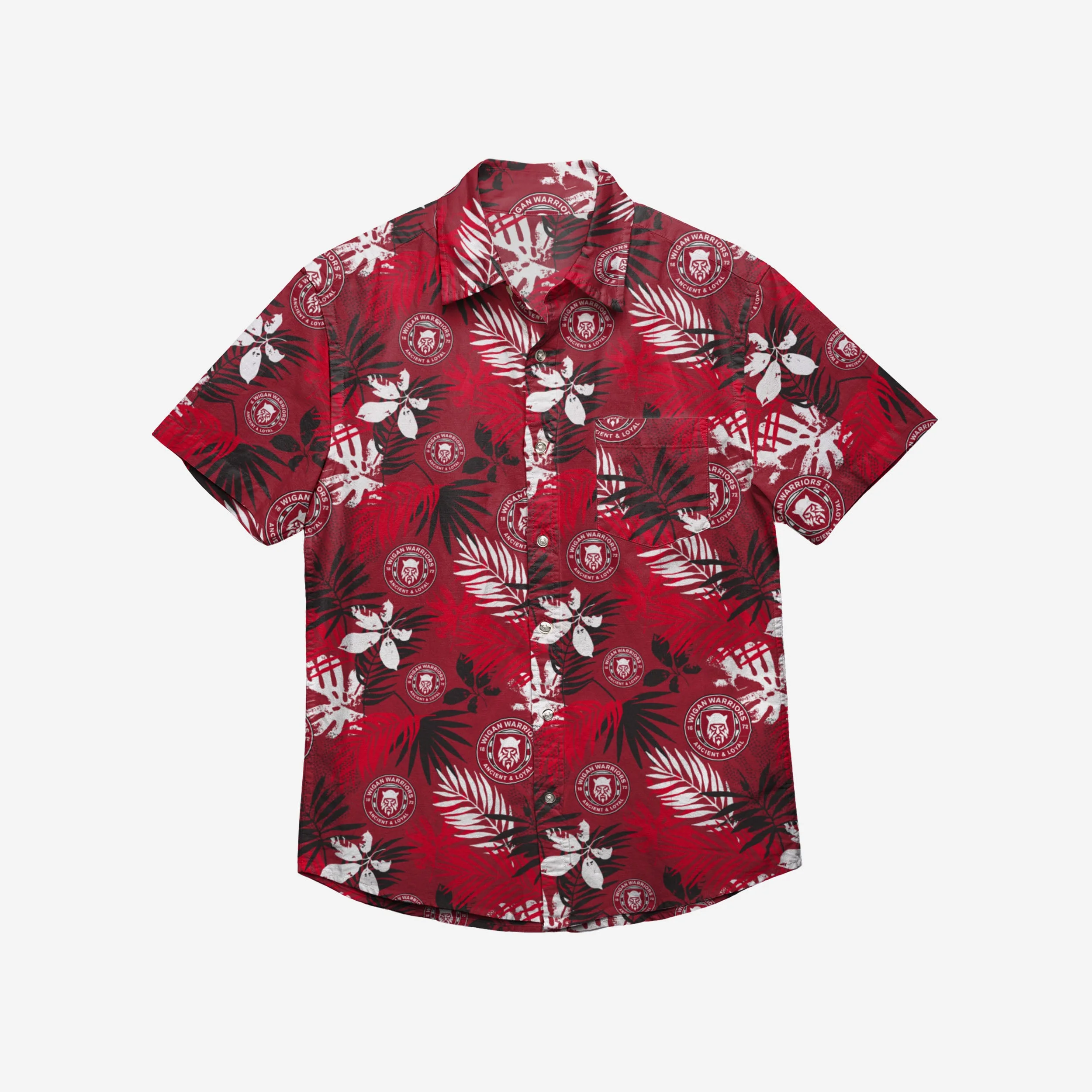 Wigan Warriors Floral Button Up Shirt - Image 3