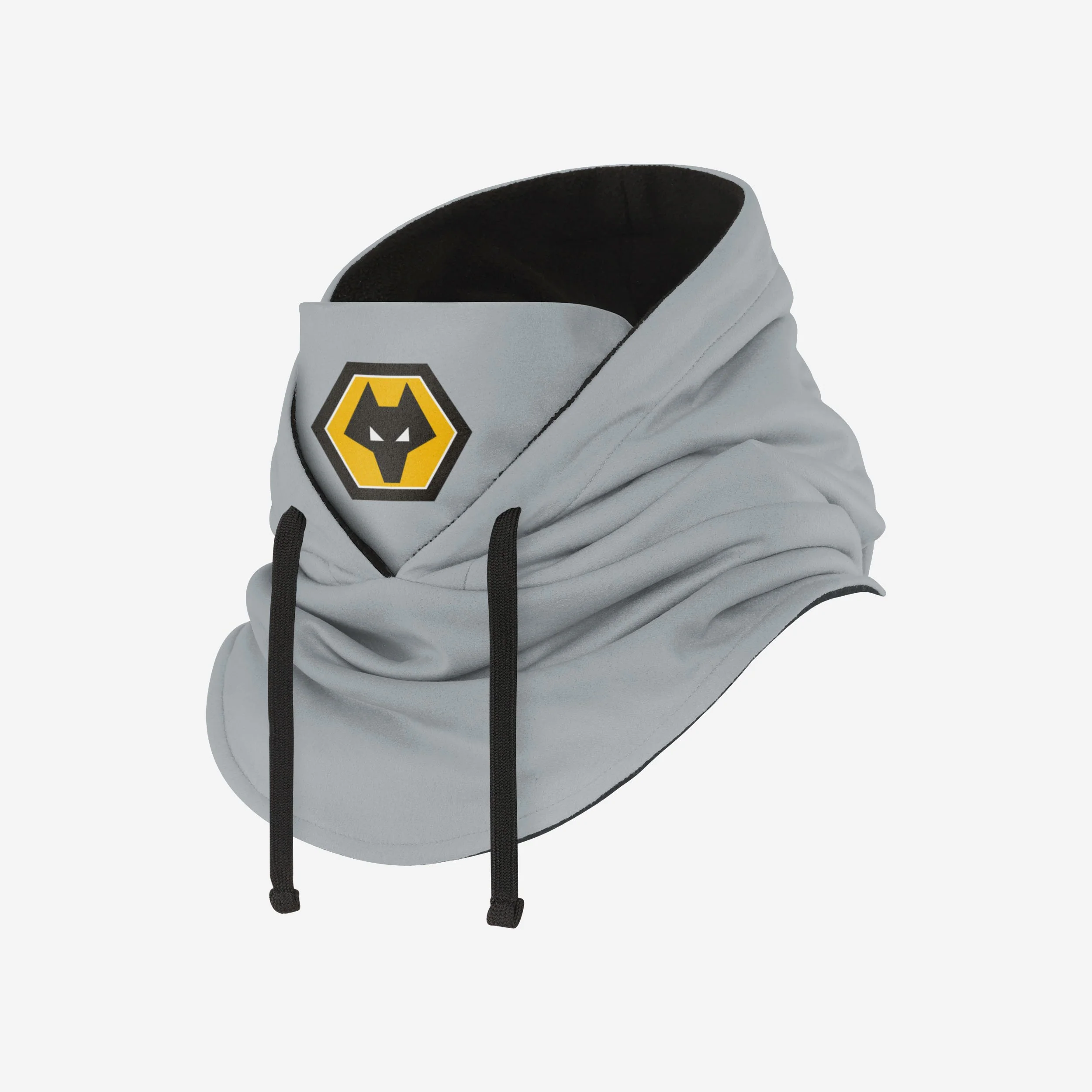 Wolverhampton Wanderers FC Grey Drawstring Hooded Snood - Image 2