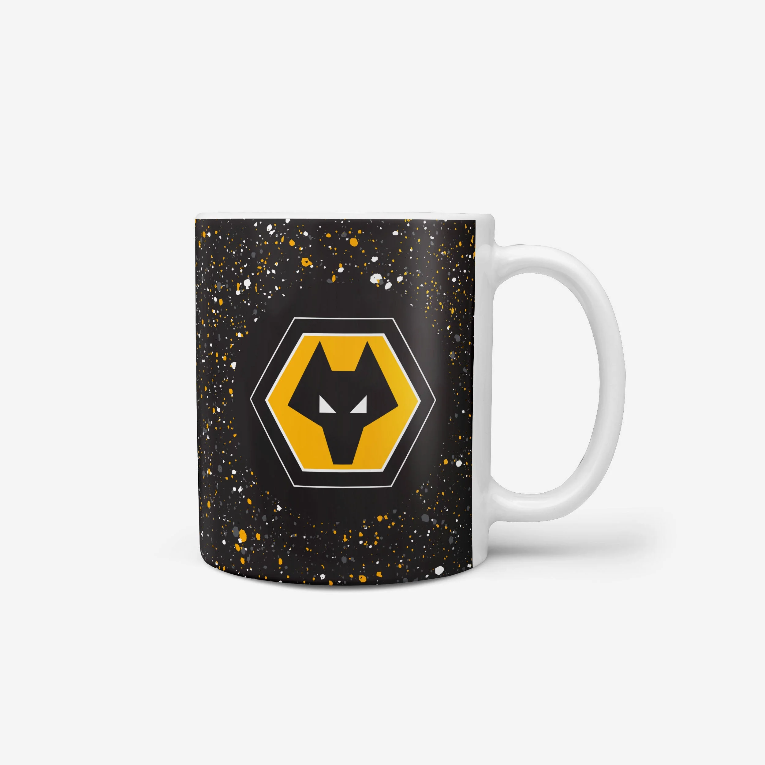 Wolverhampton Wanderers FC Paint Splatter Mug - Image 2