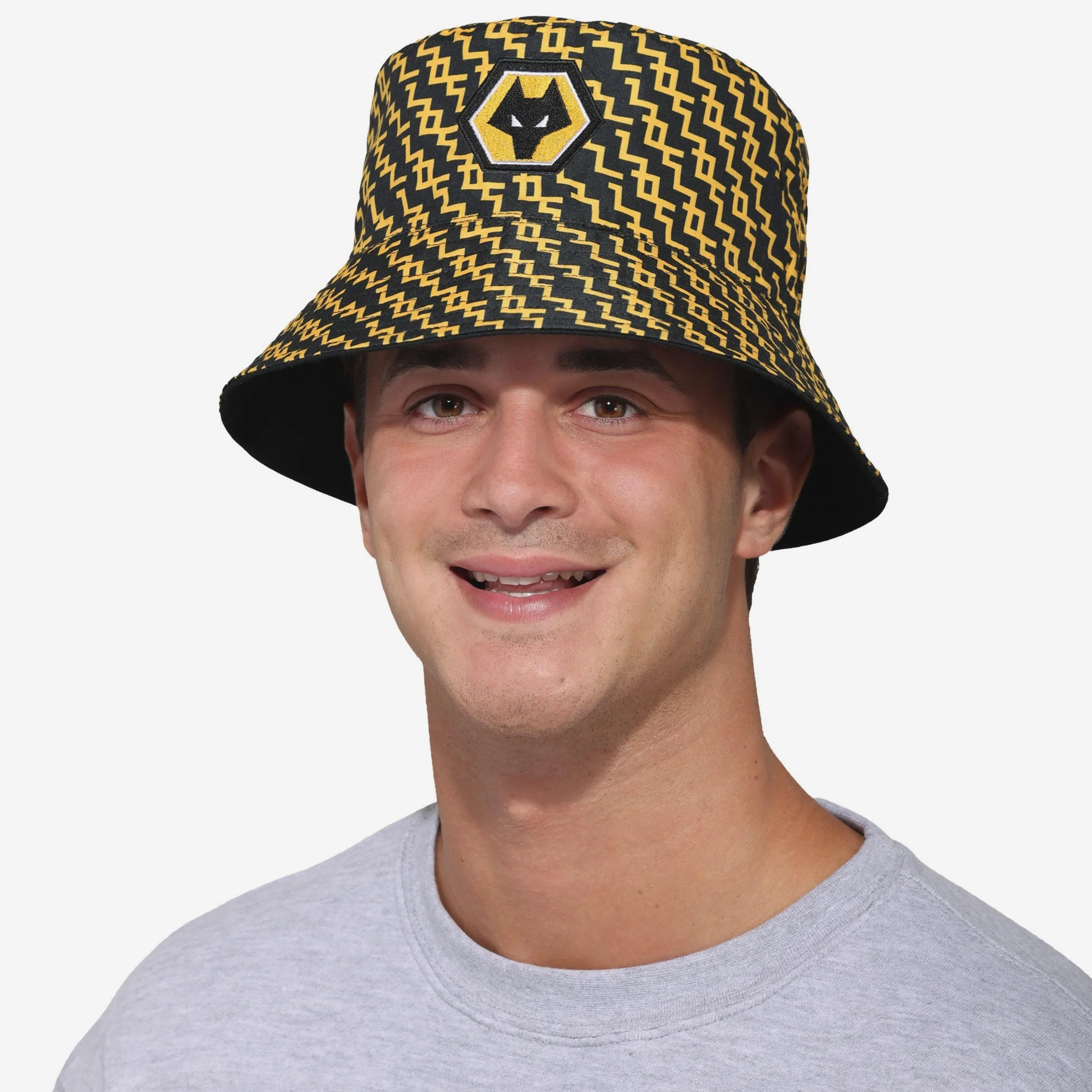 Wolverhampton Wanderers FC Pixel Reversible Bucket Hat - Image 4