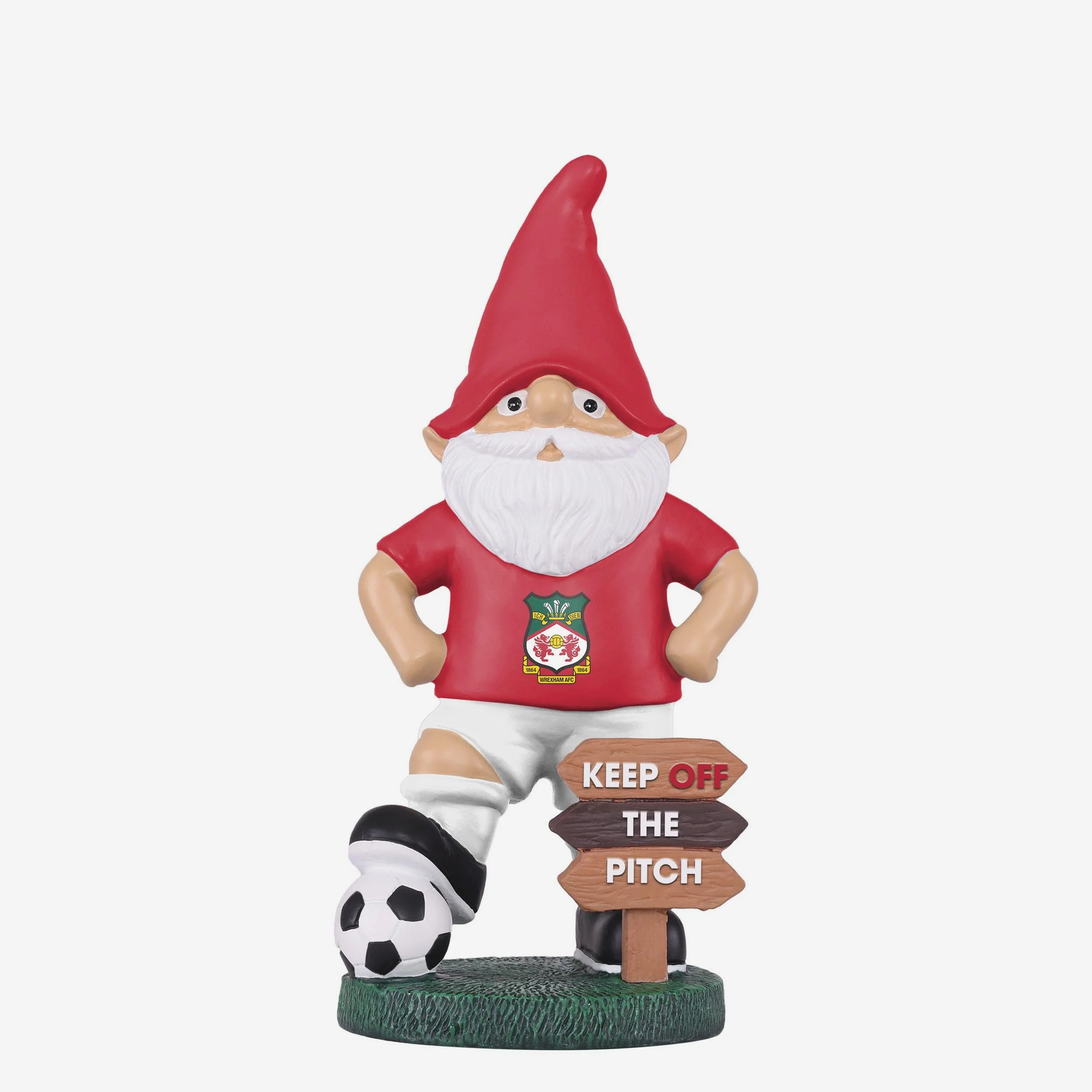 Wrexham AFC Keep Off The Pitch Gnome
